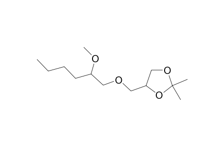 1,3-Dioxolane, 4-[[(2-methoxyhexyl)oxy]methyl]-2,2-dimethyl-