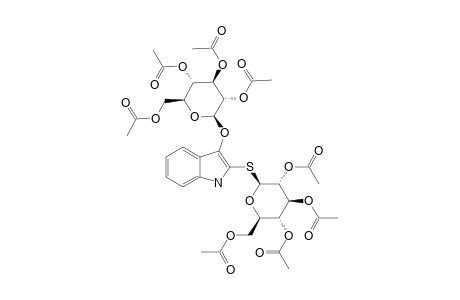 3-O-(2,3,4,6-TETRAACETYL-BETA-D-GLUCOPYRANOSYL)-2-S-(2,3,4,6-TETRAACETYL-BETA-D-GLUCOPYRANOSYL)-INDOLE