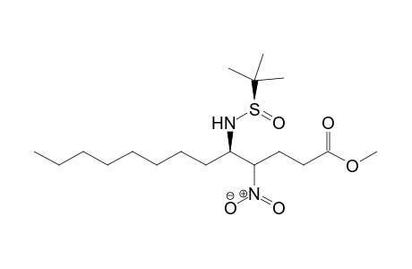 (4R*,5R,RS)-Methyl N-(tert-butanesulfinyl)-5-amino-4-nitrotridecanoate