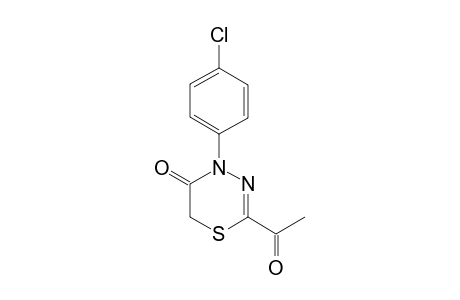 2-ACETYL-4-(4-CHLOROPHENYL)-6H-1,3,4-THIADIAZIN-5-ONE