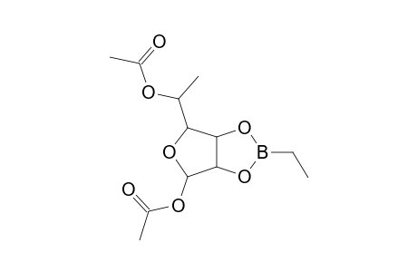 alpha-L-MANNOFURANOSE, 6-DEOXY-, CYCLIC 2,3-(ETHYLBORONATE) 1,5-DIACETATE