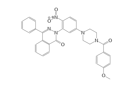 2-{5-[4-(4-methoxybenzoyl)-1-piperazinyl]-2-nitrophenyl}-4-phenyl-1(2H)-phthalazinone