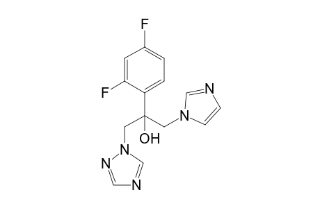 2-(2,4-difluorophenyl)-1-(1-imidazolyl)-3-(1,2,4-triazol-1-yl)-2-propanol