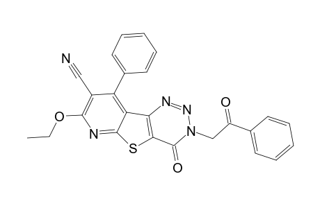 8-CYANO-7-ETHOXY-3-PHENYLACYL-4-OXO-9-PHENYL-3,4-DIHYDROPYRIDO-[3',2':4,5]-THIENO-[3,2-D]-1,2,3-TRIAZINE