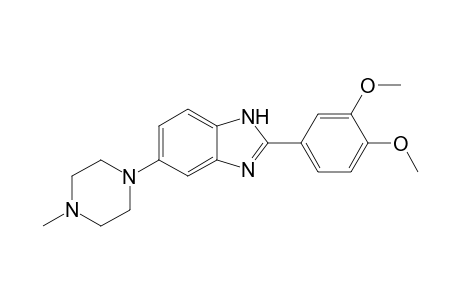 2-(3,4-dimethoxyphenyl)-5-(4-methyl-1-piperazinyl)-1H-benzimidazole