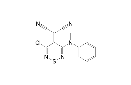 2-[3-chloranyl-5-[methyl(phenyl)amino]-1,2,6-thiadiazin-4-ylidene]propanedinitrile