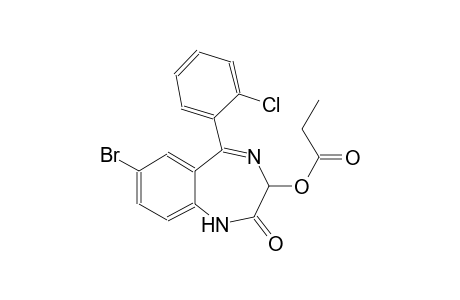 2H-1,4-benzodiazepin-2-one, 7-bromo-5-(2-chlorophenyl)-1,3-dihydro-3-(1-oxopropoxy)-