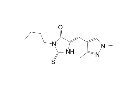 (5Z)-3-butyl-5-[(1,3-dimethyl-1H-pyrazol-4-yl)methylene]-2-thioxo-4-imidazolidinone