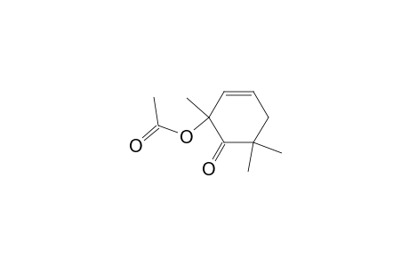 3-Cyclohexen-1-one, 2-(acetyloxy)-2,6,6-trimethyl-