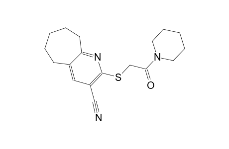 2-{[2-oxo-2-(1-piperidinyl)ethyl]sulfanyl}-6,7,8,9-tetrahydro-5H-cyclohepta[b]pyridine-3-carbonitrile