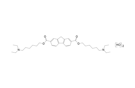 fluorene-2,7-dicarboxylic acid, bis[6-(diethylamino)hexyl]ester, dihydrochloride