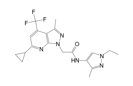 1H-pyrazolo[3,4-b]pyridine-1-acetamide, 6-cyclopropyl-N-(1-ethyl-3-methyl-1H-pyrazol-4-yl)-3-methyl-4-(trifluoromethyl)-