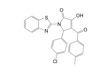 1-(1,3-benzothiazol-2-yl)-5-(4-chlorophenyl)-3-hydroxy-4-(4-methylbenzoyl)-1,5-dihydro-2H-pyrrol-2-one
