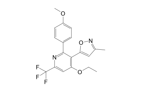 5-[4-ethoxy-2-(4-methoxyphenyl)-6-(trifluoromethyl)-3-pyridinyl]-3-methylisoxazole