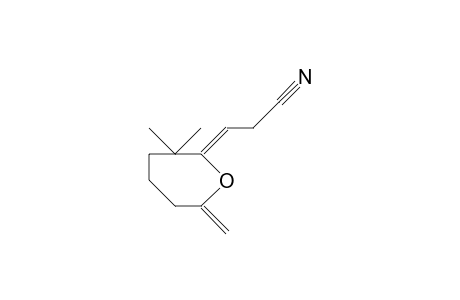 (3Z)-3-(3,3-dimethyl-7-methylene-2-oxepanylidene)propanenitrile