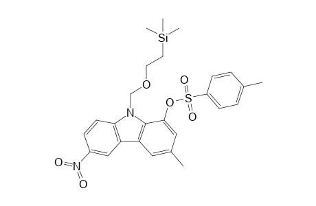 N-[2-(Trimethylsilyl)ethoxymethyl]-3-methyl-6-nitro-1-(4-toluenesulfonyloxy)carbazole