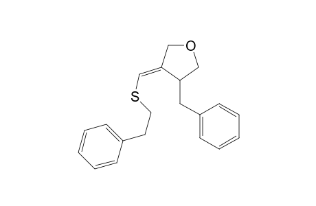 (E)-3-Benzyl-4-[(phenethylthio)methylidene]tetrahydrofuran