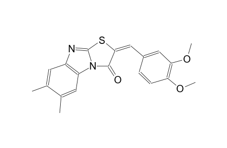 thiazolo[3,2-a]benzimidazol-3(2H)-one, 2-[(3,4-dimethoxyphenyl)methylene]-6,7-dimethyl-, (2E)-