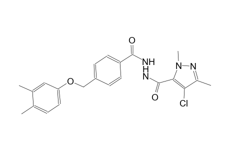 N'-[(4-chloro-1,3-dimethyl-1H-pyrazol-5-yl)carbonyl]-4-[(3,4-dimethylphenoxy)methyl]benzohydrazide
