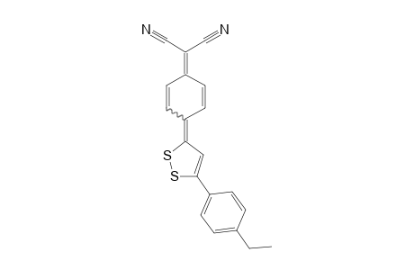 Propanedinitrile, [4-[5-(4-ethylphenyl)-3H-1,2-dithiol-3-ylidene]-2,5-cyclohexadien-1-ylidene]-