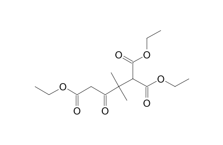 1,1,4-triethyl 3-keto-2,2-dimethyl-butane-1,1,4-tricarboxylate