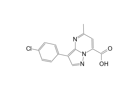 pyrazolo[1,5-a]pyrimidine-7-carboxylic acid, 3-(4-chlorophenyl)-5-methyl-