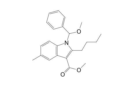 2-Butyl-1-(methoxyphenylmethyl)-5-methylindole-3-carboxylic acid methyl ester