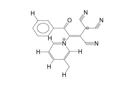 3-BENZOYL-3-(3-METHYLPYRIDINIO)-1,1,2-TRICYANO-2-PROPENIDE-1