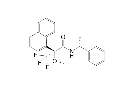 (S)-3,3,3-trifluoro-2-methoxy-2-(naphthalen-1-yl)-N-((R)-1-phenylethyl)propanamide