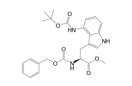 (S)-N-Benzyloxycarbonyl-4-(N-tert-butyloxycarbonyl)aminotryptophan methyl ester
