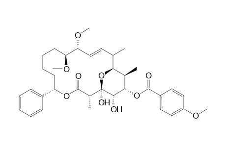 5-O-(4'-Methoxybenzoyl)-4-demethyl-4-episoraphen
