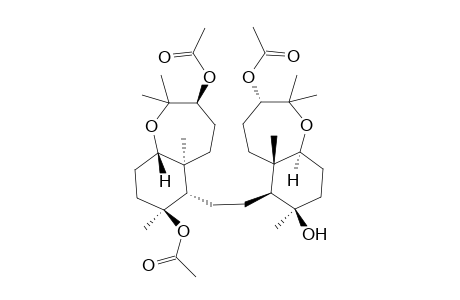 15,21-Dideacetyl-10-acetoxy-4-acetyl-28-hydro-Raspacionin