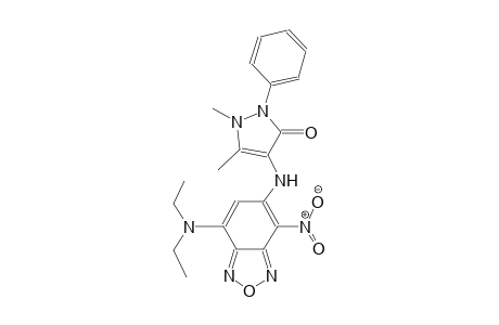 4-{[7-(diethylamino)-4-nitro-2,1,3-benzoxadiazol-5-yl]amino}-1,5-dimethyl-2-phenyl-1,2-dihydro-3H-pyrazol-3-one