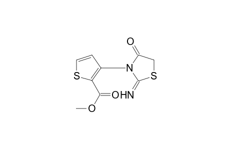 2-Thiophenecarboxylic acid, 3-[dihydro-2-imino-4-oxo-3(2H)-thiazolyl]-, methyl ester