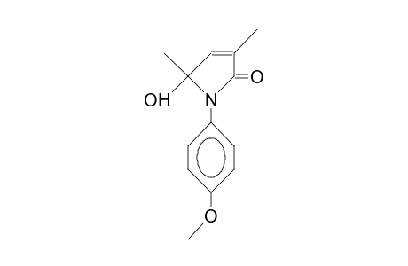 N-(4-Anisyl)-3,5-dimethyl-5-hydroxy-2(5H)-pyrrolinone