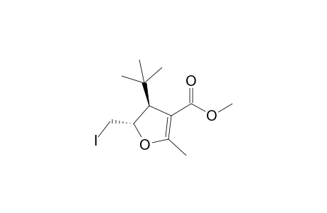 trans-5-Iodomethyl-2-methyl-4-tert-butyl-4,5-dihydrofuran-3-carboxylic acid methyl ester