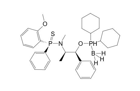 (Sp)-(-)-N-Methyl-N-{(1R,2S)-[1-(dicyclohexylphosphonitoborane)-1-phenyl]prop-2-yl}amino-o-anisylphenylphosphine sulfide