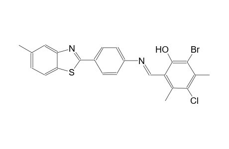 phenol, 2-bromo-4-chloro-3,5-dimethyl-6-[(E)-[[4-(5-methyl-2-benzothiazolyl)phenyl]imino]methyl]-
