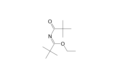 Propanimidic acid, N-(2,2-dimethyl-1-oxopropyl)-2,2-dimethyl-, ethyl ester