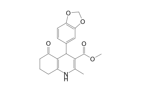 Methyl 1,4,5,6,7,8-hexahydro-2-methyl-4-[3',4'-(methylenedioxy)phenyl]-5-oxoquinoline-3-carrboxylate