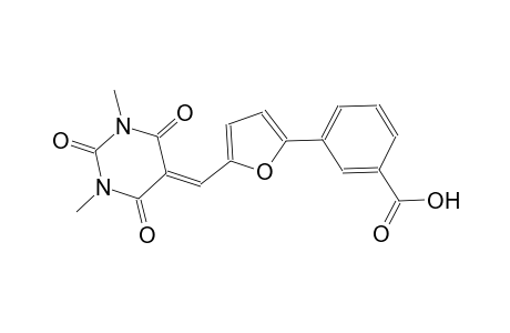 3-{5-[(1,3-dimethyl-2,4,6-trioxotetrahydro-5(2H)-pyrimidinylidene)methyl]-2-furyl}benzoic acid