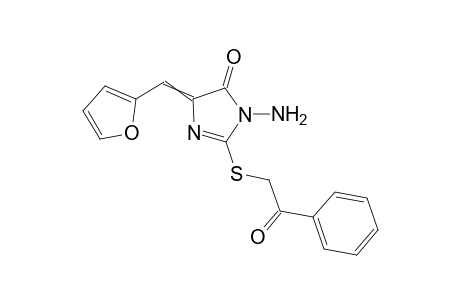 3-Amino-5-(2-furylmethylene)-2-phenacylsulfanyl-imidazol-4-one