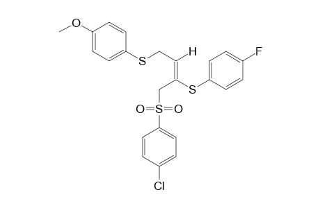(E)-p-{{4-[(p-chlorophenyl)sulfonyl]-3-[(p-fluorophenyl)thio]-2-butenyl}thio}anisole