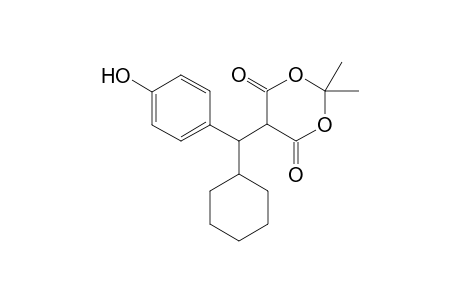 5-[Cyclohexyl(4-hydroxyphenyl)methyl]-2,2-dimethyl-1,3-dioxane-4,6-dione