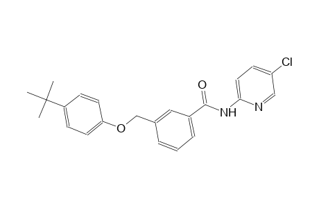 3-[(4-tert-butylphenoxy)methyl]-N-(5-chloro-2-pyridinyl)benzamide