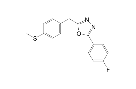 2-(4-Fluorophenyl)-5-(4-(methylthio)benzyl)-1,3,4-oxadiazole