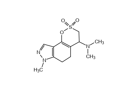 4-(dimethylamino)-7-methyl-4,5,6,7-tetrahydro-3H-[1,2]oxathiino[6,5-e]indazole, 2,2-dioxide