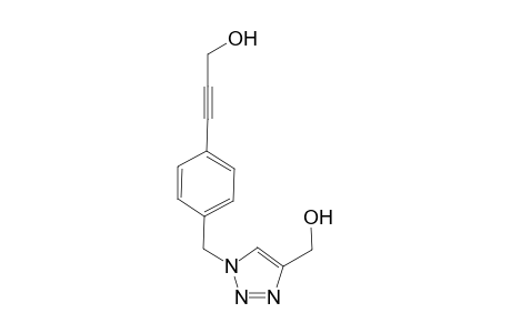 3-(4-((4-(hydroxymethyl)-1H-1,2,3-triazol-1-yl)methyl)phenyl)prop-2-yn-1-ol
