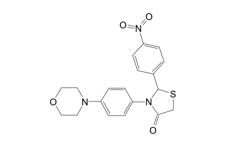 2-(4'-Nitrophenyl)-3-(4-N-morpholinophenyl)-1,3-thiazolidin-4-one