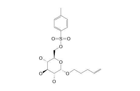 PENT-4'-ENYL-6-O-TOLUENESULFONYL-ALPHA-D-GLUCOPYRANOSIDE;ALPHA-ANOMER
